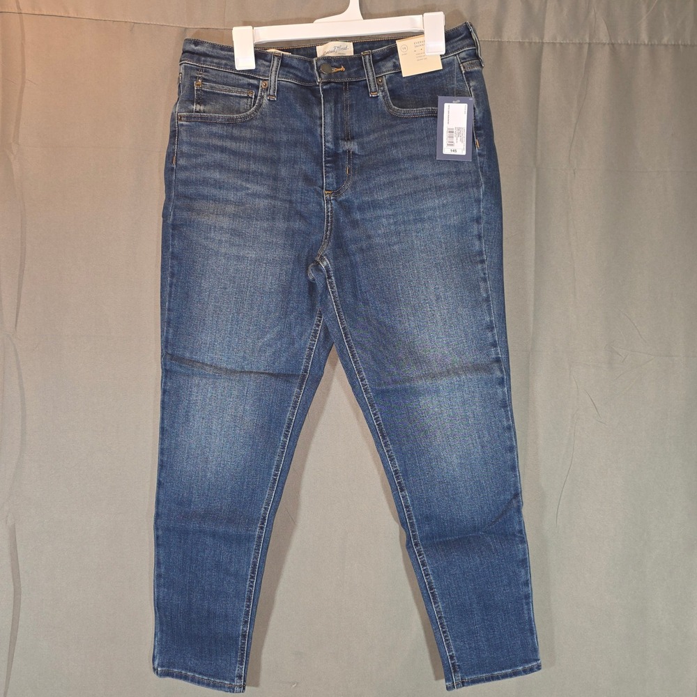 Universal Thread Everyday Skinny High Rise Jeans Tinted Dark Wash 14S 14 Short